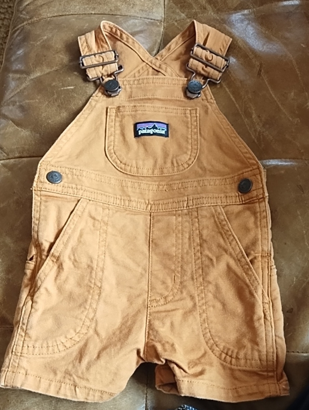 Patagonia Tan Chestnut Shortall Overalls